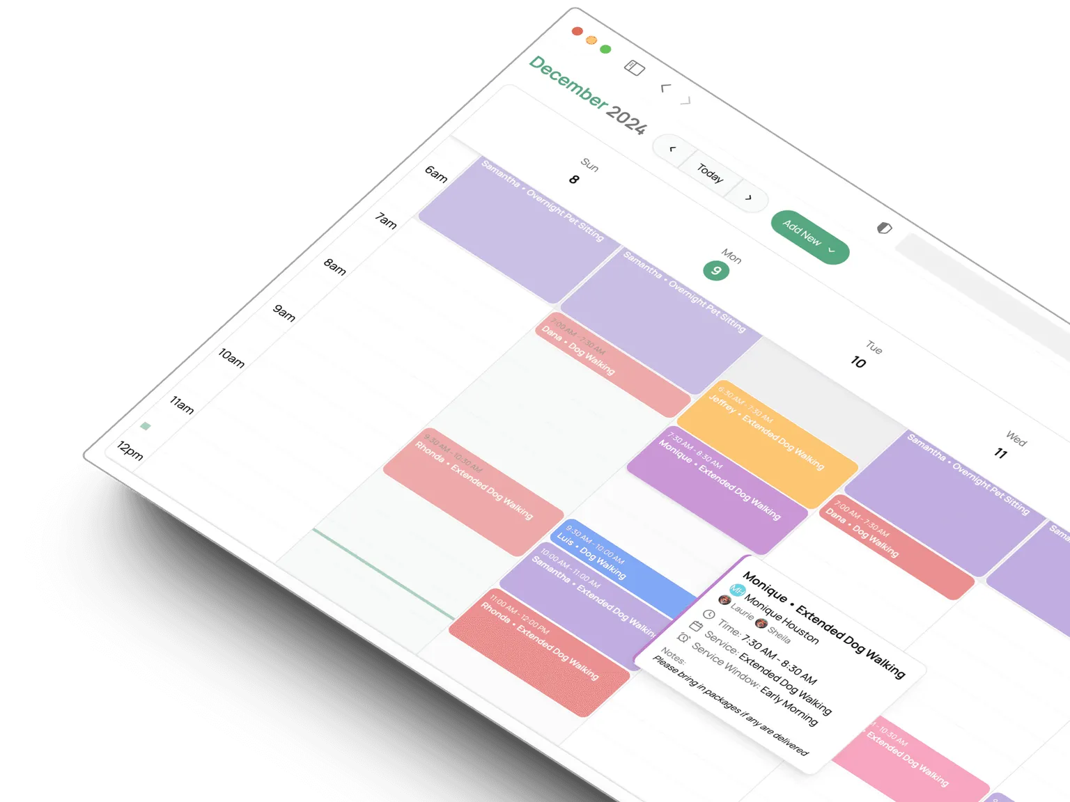Calendar screenshot